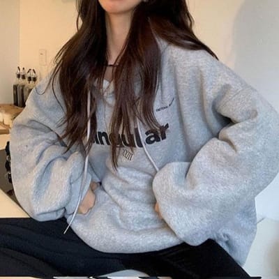 Zoutstijl Plus Verdikt Velours Herfst en Winter Nieuwe Hoodie voor Dames Koreaans Grote Maat Jas Losse Top Studenten Koppel Outfit 2XL