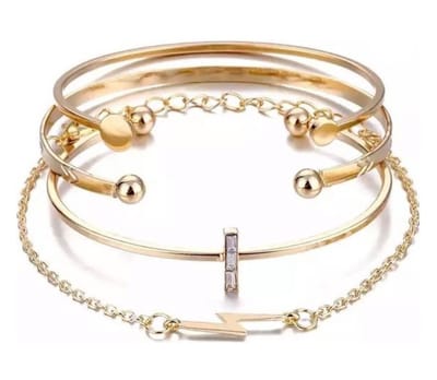 Gouden Armband Dames Bangle set 4 - SEVEND®