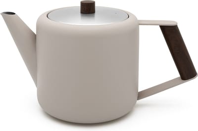 Bredemeijer - Theepot dubbelwandig Duet Design Boston - 1,1 liter - RVS - Zand