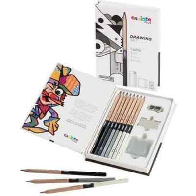 Carioca Plus Drawing Set Hard Box 10pcs Schrijfgerief Schrijfgerief