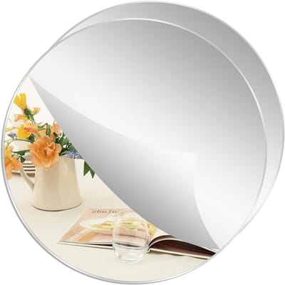 Ronde Acryl Spiegels Zelfklevende Wanddecoratie voor Woonkamer en Slaapkamer, Dikte 2.5mm, 30x30cm, Ideaal voor Interieurstyling en Decoratie