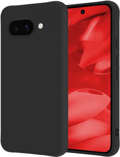 Hoesje - Geschikt voor Google Pixel 9a - Sterk & Shockproof - Hoes Cover - Siliconen Case - Zwart