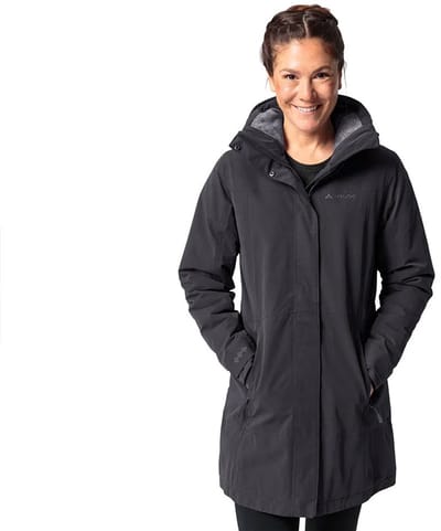 Vaude Skomer Wool Ii Parka Zwart 44 Vrouw