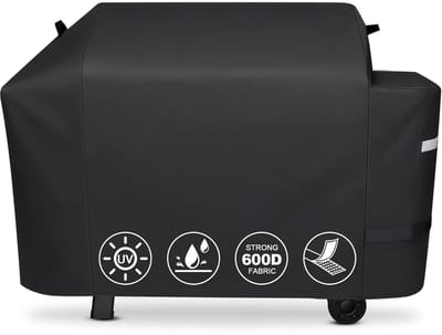 Dailygoods- Barbecuehoes Waterdicht - Afdekhoes voor Weber Searwood XL 600 - UV-bestendig - Antischeur - Perfecte Pasvorm 163,5 x 55 x 106 cm - Grillafdekking