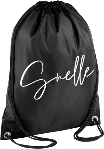 Snelle Gymtas Unisex Zwart - 1 Stuk