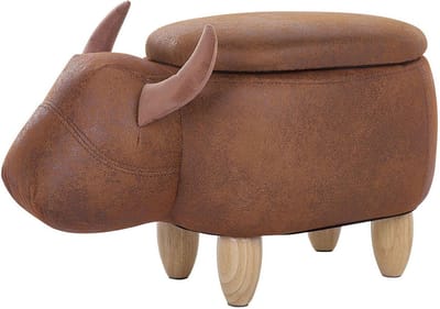 COW - Hocker - Lichtbruin - Kunstleer