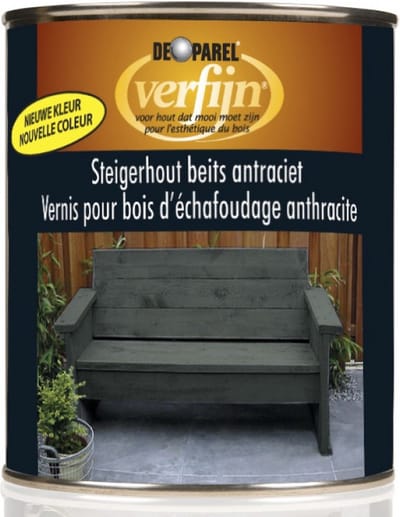 Steigerhoutbeits - Antraciet 750 ML