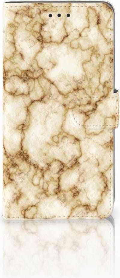 Boekhoesje voor Apple iPhone Xs Max Bookcase Marmer Goud
