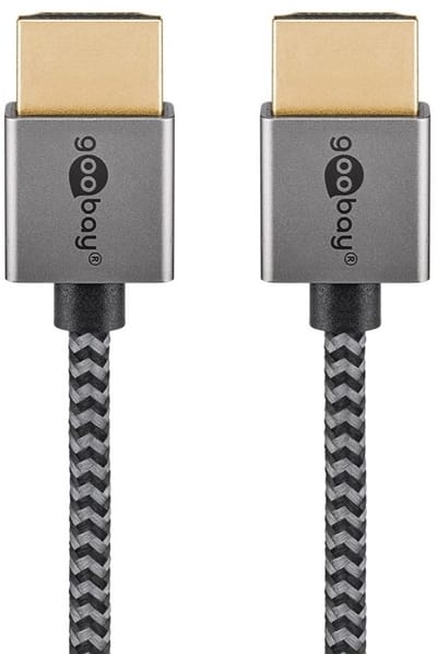 Goobay Plus HDMI kabel | Slimline | HDMI2.0 (4K 60Hz + HDR) | 1 meter