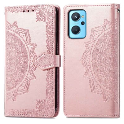 imoshion Hoesje - Geschikt voor Oppo A76 (4G) - Mandala Bookcase - Rosé Goud