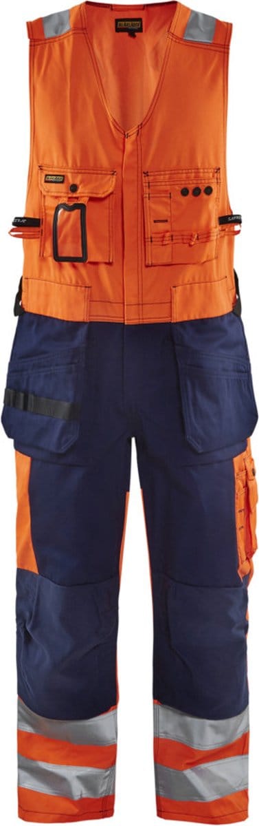 Blaklader Amerikaanse overall High Vis 2653-1804 - High Vis Oranje/Marineblauw - C54