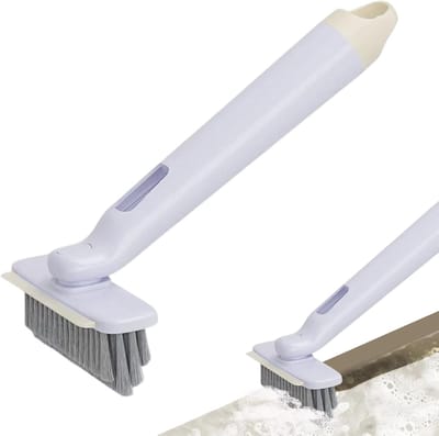 Voegenborstels Reiniging - Spleetreiniger Badkamer - Grondig Schoonmaken - 360 Graden Draaibare Kop - 25 x 16 x 3.3 cm