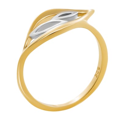Orphelia 'Charlotte' Dames 925 Sterling Zilveren Ring - Zilver/Goud ZR-7523/G
