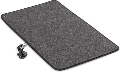 Elektrische verwarmde mat om voeten te verwarmen 50x90cm 96W-128w, antraciet