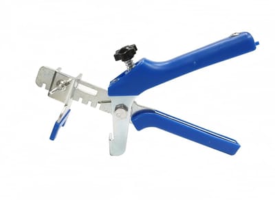 Tegel Tang - Nivelleringssysteem Hulp - Vlak Tegels Leggen - Kunststof Eindkappen - 35 cm - Blauw