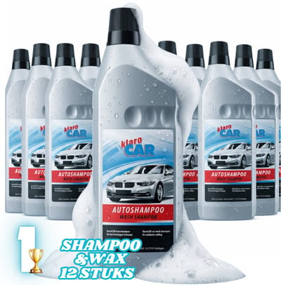BULK 12 x KLARO wash & wax auto shampoo 1000ml