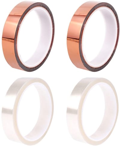 Cosensi - Heat Resistant Adhesive Tape - Isolatie Tape - Multifunctioneel - 2cm breed - Polyimide Tape - Perfect voor elektronica - 4 stuks