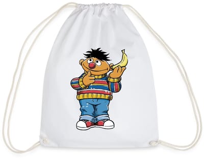 Sesamstraat Ernie Banana Telefoon Gymtas