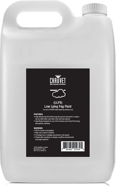 Chauvet DJ Low Level Fog Fluid 5L 1 L=6,98€ - Vloeistof