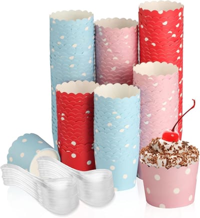papier, cupcake-wrappers, 150 stuks, cupcake-vormpjes, muffin vormpjes, cupcake-bakbekers, papieren cakes voor muffins, papieren vormpjes, bruiloft, Halloween, verjaardagen, feesten