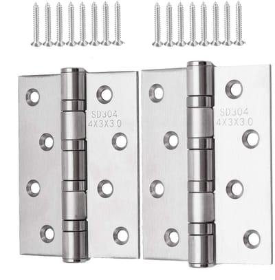 Dailygoods- Deurscharnier 180 kg - Scharnieren - Scharnier Reparatie Plaat - Scharnierboor - Zwart - Roestvrij Staal 304