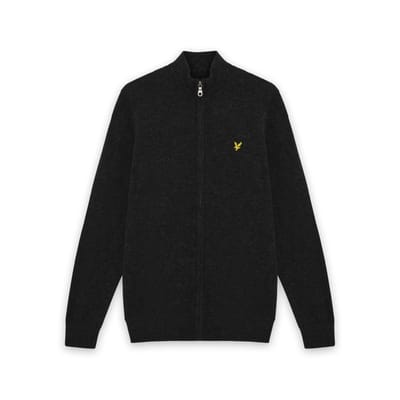 Lyle & Scott Kn2102vc Trui Met Volledige Rits Zwart L Man