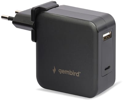 Gembird NPA-PD60-01 Universal 60W USB Type-C PD laptop charger