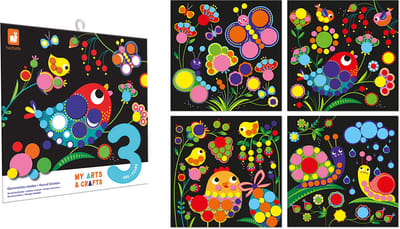 Janod - My Arts & Crafts - Contrast schilderijen stickerset