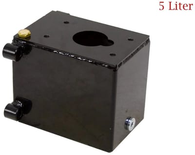Hydraulisch Oliereservoir – 5 Liter (1.3 Gallon) – Geschikt voor Handpompen – Zwart Geverfd Staal