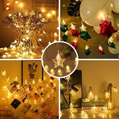 New Age Devi - "LED-Foto-Lichtsnoer - 6m - Warm Wit - op Batterijen"