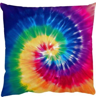 Sierkussens - Kussentjes Woonkamer - 50x50 cm - Regenboogkleuren - Spiraal - Kleurrijk