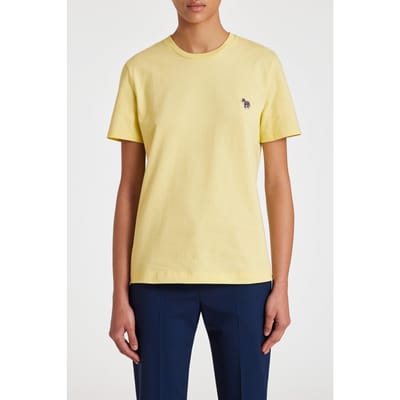 Paul Smith Womens Zebra T-shirt Yellow Size: M | T-Shirts Outlet | Dames | Geel