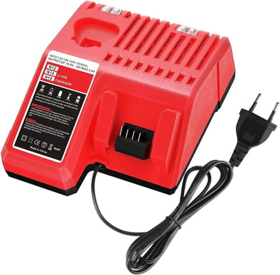 Universele Milwaukee Snellader – Werkt met M12 & M18 XC Lithium-Ion Accu’s, incl. 48-11-1890, 48-11-2440, 48-11-2401
