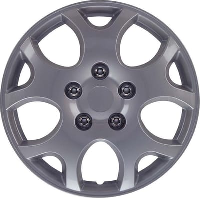 Autostyle Wieldoppen Nebraska 14 Inch Abs Zilver Set Van 4