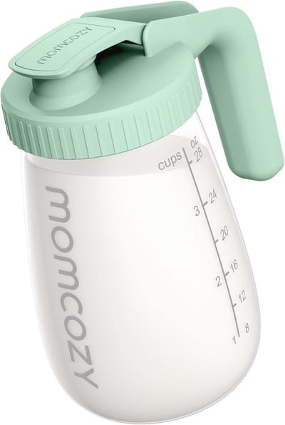 Borstvoeding Opslagcontainer - Warm- en Koudbestendig, Geen Lekken, Breedmond Glas Melkcontainer voor Babyvoeding