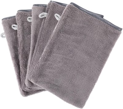 Dailygoods- Washandje 5 Stuks - Microvezel Gezichtshandschoenen - Waterabsorberend - Zacht - Herbruikbaar - 20x15 cm - Gezichtshandschoen