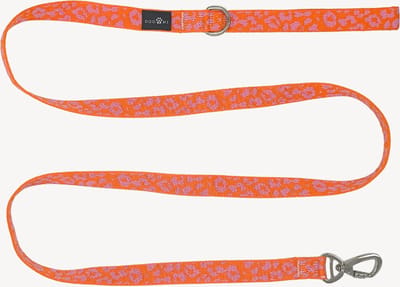 Panter - Oranje/Roze - Hondenriem - S- 2 cm breed - 2 m / 2 meter / 200 cm lang- Leiband hond