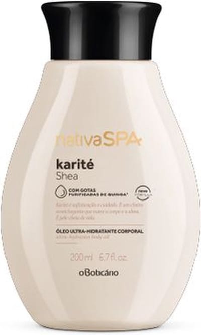 o Boticário NativaSPA Hydraterende Olie Karité 200 ml