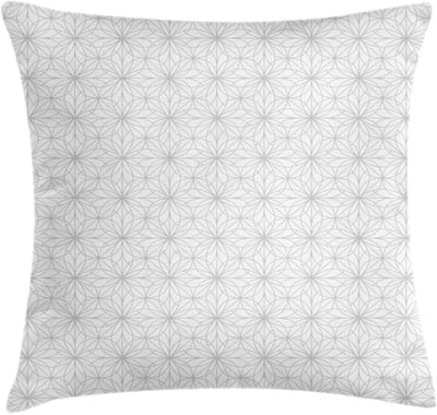 ABAKUHAUS Abstrakt Kussenhoes – 40x40 cm – Tweezijdig bedrukt, taupe/wit