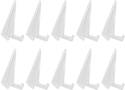 Allecto - Mini Easel Card Display Stand - Duidelijke Kaartenhouder - Ideaal voor Trading Cards - 10 Stuks - Kaartenhouder - Geschikt voor Verzame