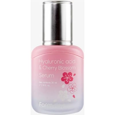 Farm Stay Hyaluronic Acid & Cherry Blossom Serum 35ml +RANDOM GIFT white
