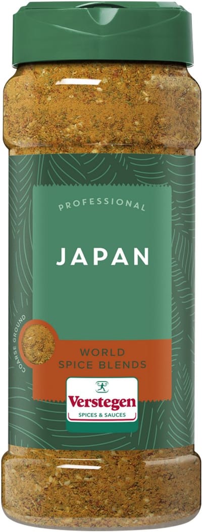 Verstegen - Japanse kruiden grof met zout - World Spice Blends - Strooibus medium - Kruiden & specerijen - 350g
