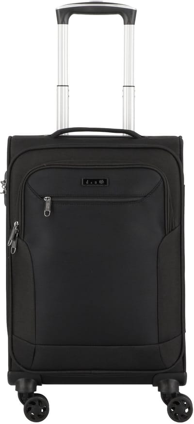 d & n Travel Line 6854 4-wiel cabinewagen 55 cm - Zachte bagage - Combinatieslot - schwarz