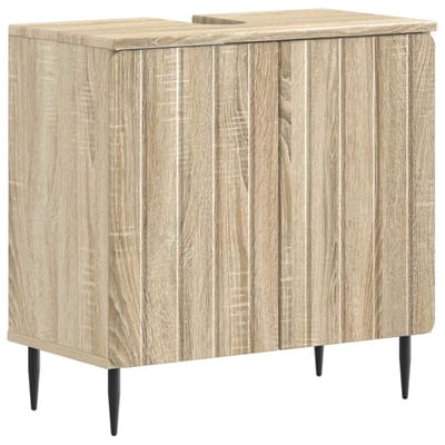 vidaXL - Wastafel - kabinet - voor - de - badkamer - ZWOLLE - Sonoma - Eiken
