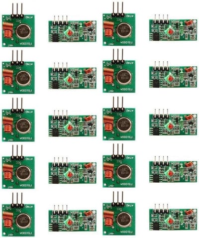 Draadloze Zendermodule - Ontvanger Set - Alarm Systemen - 433 MHz Frequentie - Compact Formaat