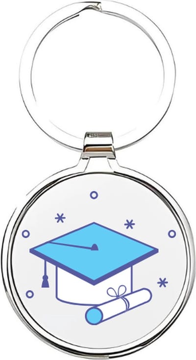 Akyol - Geslaagd Sleutelhanger - geslaagd - Afgestudeerden - Geslaagde - diploma - diploma uitreiking - certificaat behaald - gefeliciteerd met je diploma - afgestudeerd - 4 x 7,5 CM
