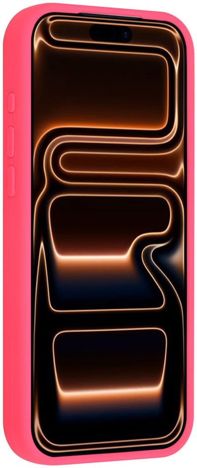 TUNIQ telefoonhoesje voor Apple iPhone 16 Pro Max - Siliconen backcover - Felroze