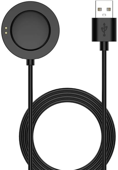 DrPhone magnetische 2-pins oplaadkabel – compatibel met Xiaomi Watch 2 / 2 Pro / S3 / S2 / H1 – USB-lader rond model