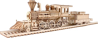 De Bouwplaats DIY Houten Trein Bouwpakket - 247 onderdelen - Gemiddeld