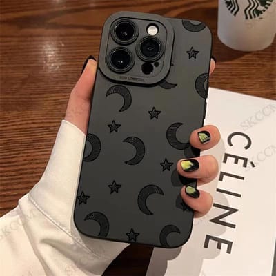 Gotische Stijl Zwarte Lip Telefoonhoesje Voor iPhone 15 14 13 12 11 Pro Max XS X XR 7 8 Plus SE 2020 Mini Schokbestendig Zachte Siliconen Cover iPhone 12 Mini